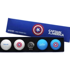 Volvik Marvel 4 Golf Ball Pack with Marker