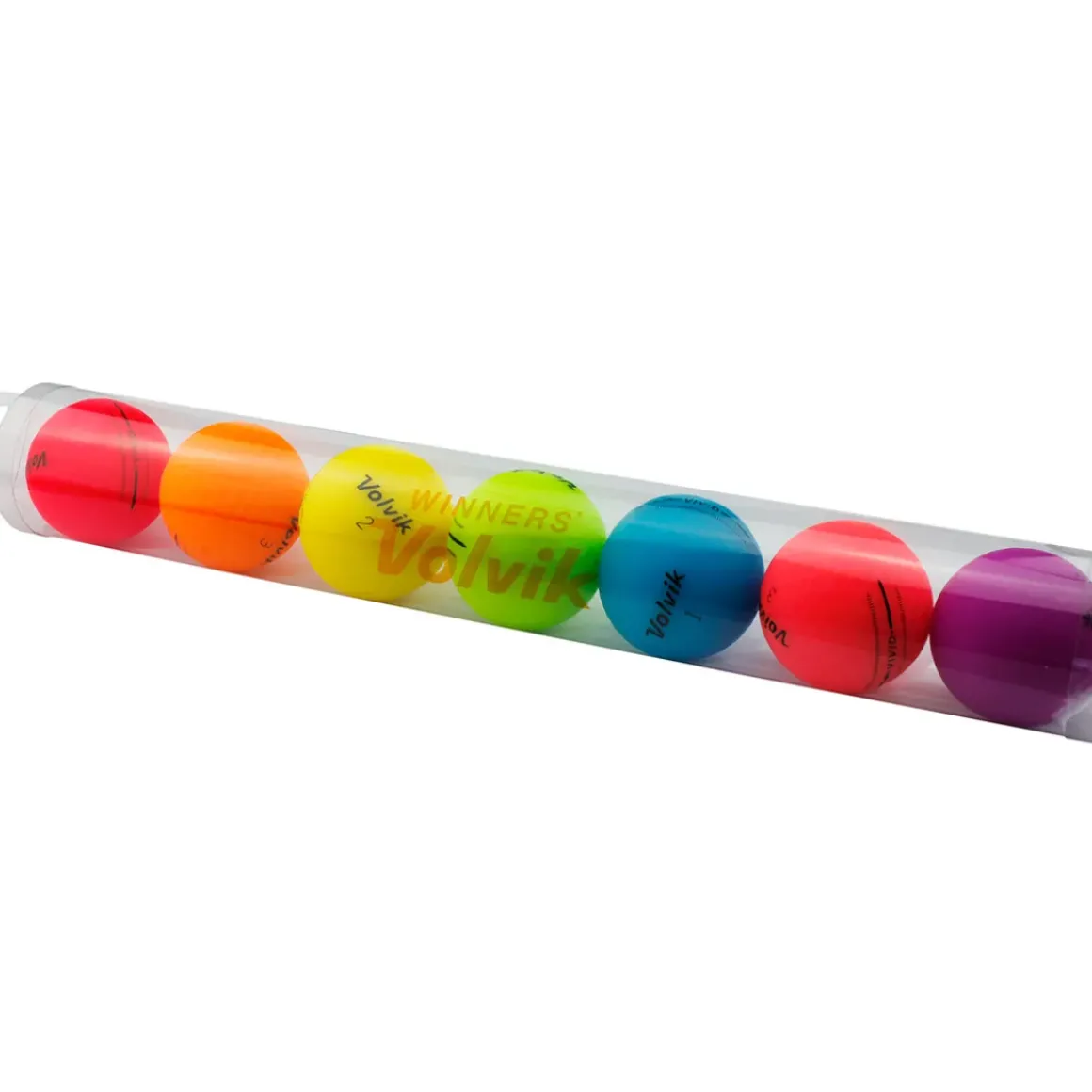 Volvik Rainbow Gift Tube 7 Golf Ball Pack