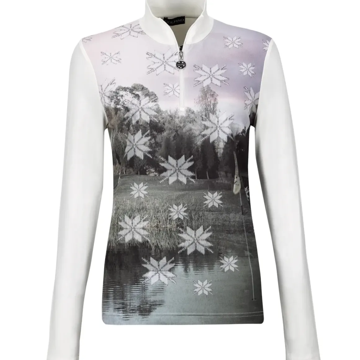 WINTER POWER PRINT TROYER (dry Ladies 108 32    WHT